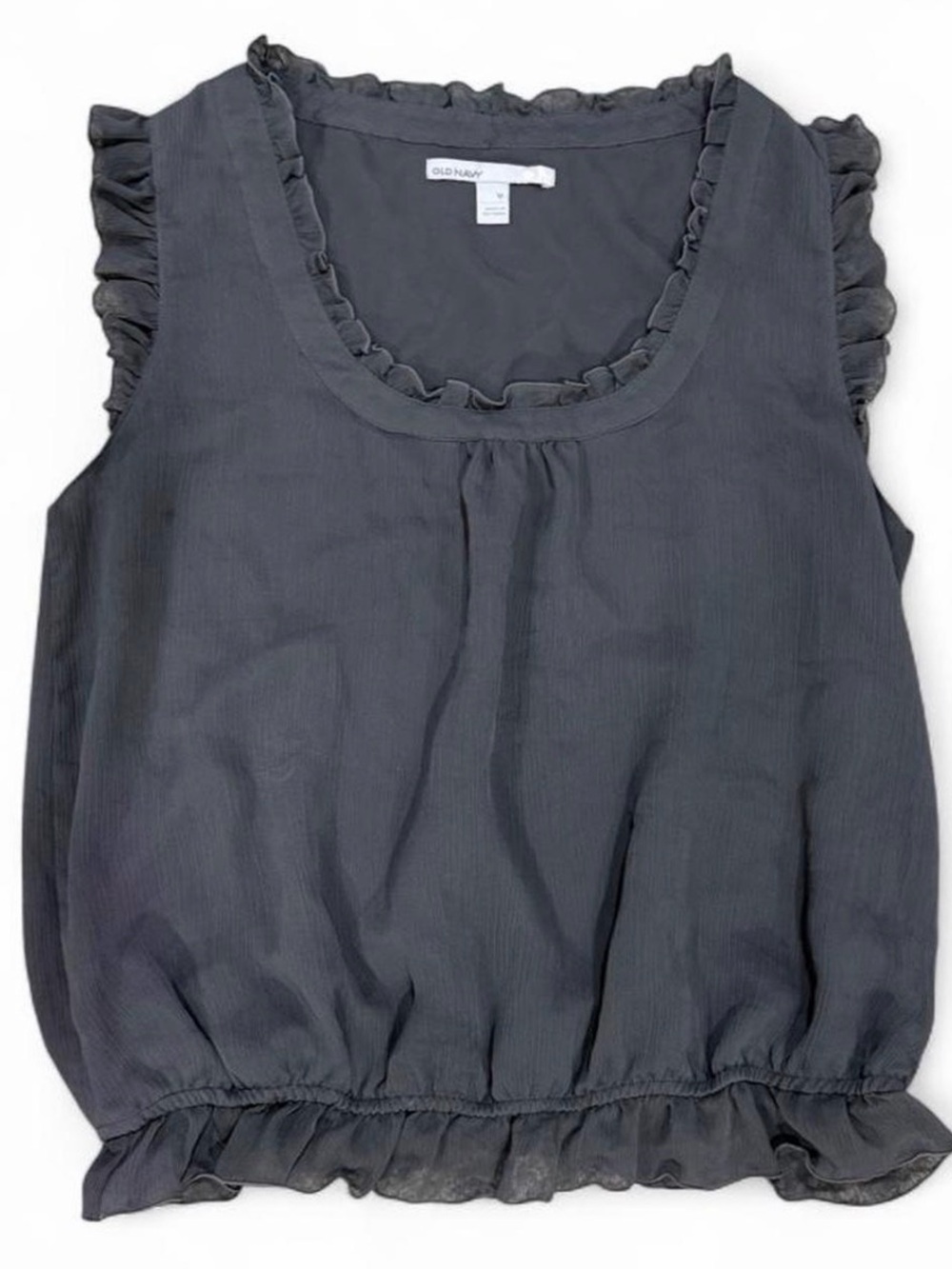 Old Navy Charcoal Ruffle-Trim Sleeveless Camisole